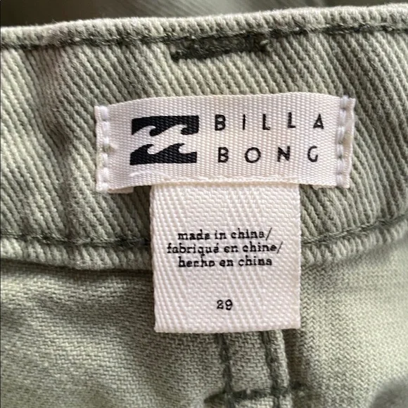 NWOT BILLABONG wall to wall denim cargo pants size 29 - Picture 4 of 6
